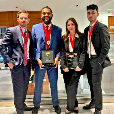 Miami Law’s trial team wins the Honorable E. Earle Zehmer Memorial Mock Trial Competition