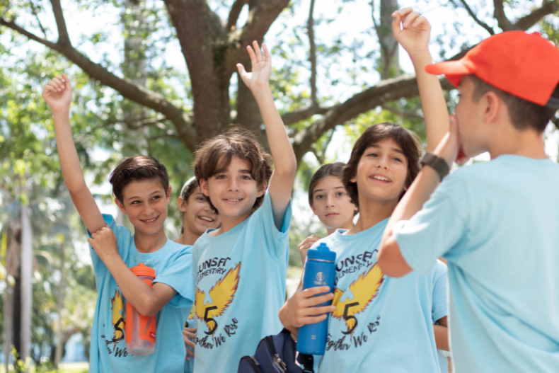 Fifth graders visit Miami Herbert, learn about leadership through experiential learning