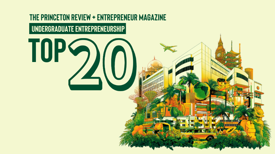 Miami Herbert ranked top 20 for undergraduate entrepreneurship