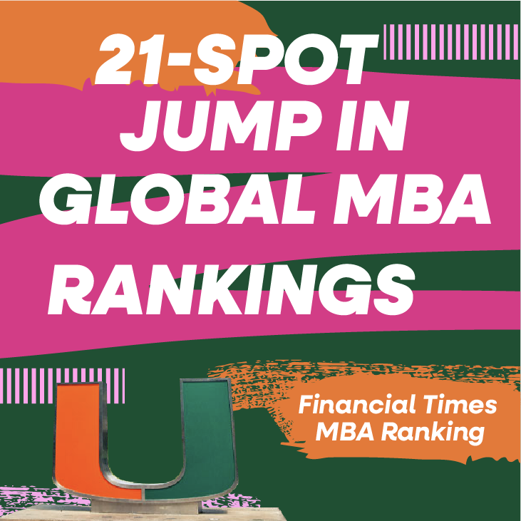 MBA program soars 21 spots in Financial Times MBA Ranking 