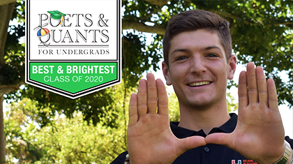 Joseph Esposito Named One of Poets&Quants Best & Brightest Business Majors of 2020