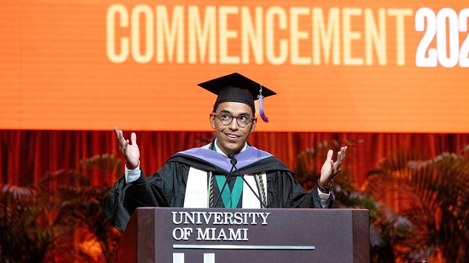 From commencement to construction: Graduate student aims to make his mark in Miami