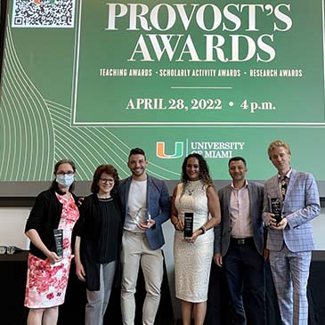 Faculty Attend UM Provost’s Awards